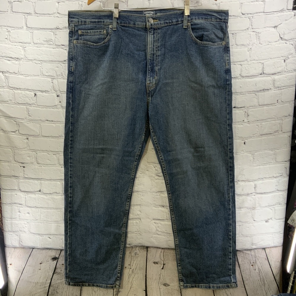Signature Levi Strauss‎ Blue Jeans Mens Sz 44 X 30 Regular Straight Fit